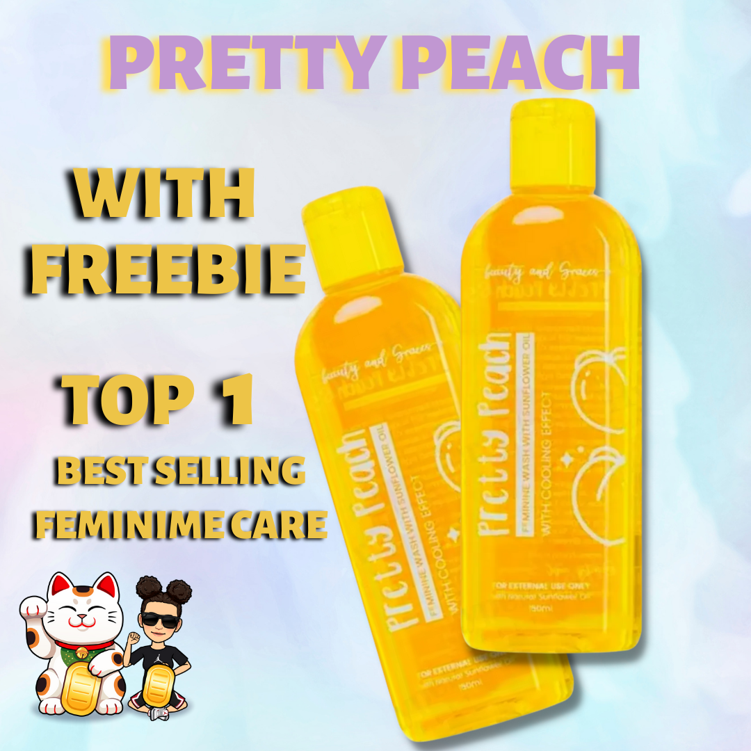Pretty Peach Feminine Wash With Sunflower Oil and Cooling Effect by
