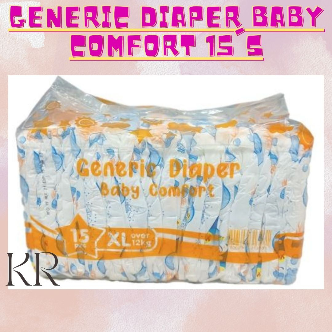 GENERIC Diaper Baby Comfort 15's (Taped or Pants L- XL) | Shopee ...