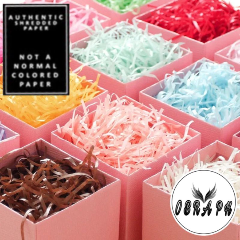 100g PREMIUM Japanese Shredded Paper Colored Japanese/Tissue Paper