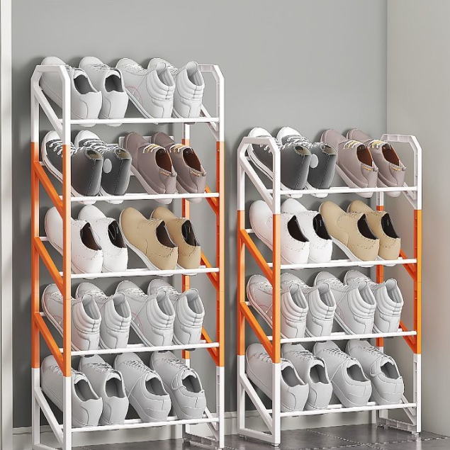 4 Layer Shoe Rack Slanted Bedroom Shoe Cabinet Shoerack Storage ...