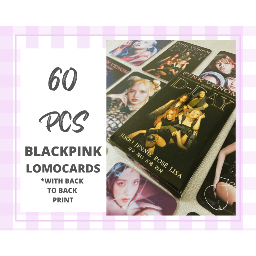 pcs set Blackpink Lomo cards Pink Venom D DAY Jennie Lisa Jisoo Rosé Shopee Philippines