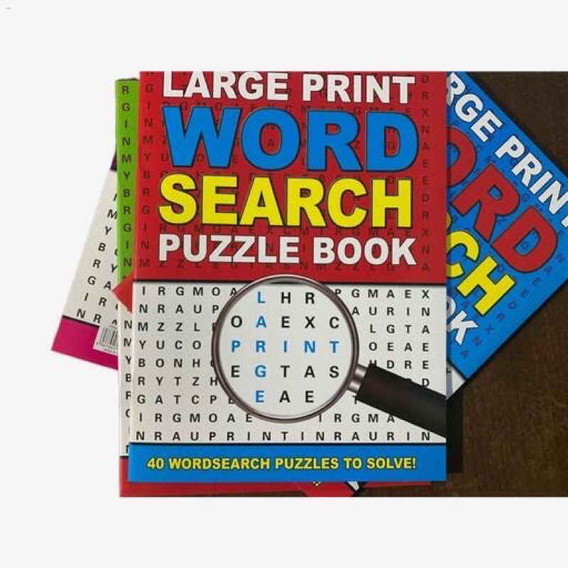 1pc or 4pcs set Large Print Word Search Puzzle Book | Shopee Philippines