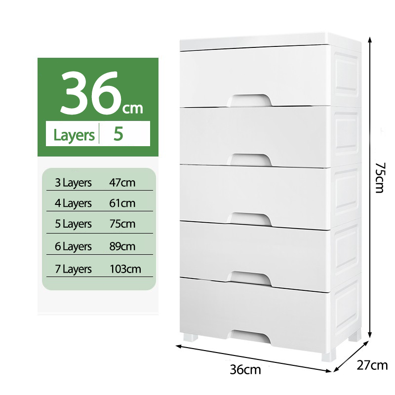 SALVO Multi-Layer Plastic drawer cabinet for clothes with wheels ...