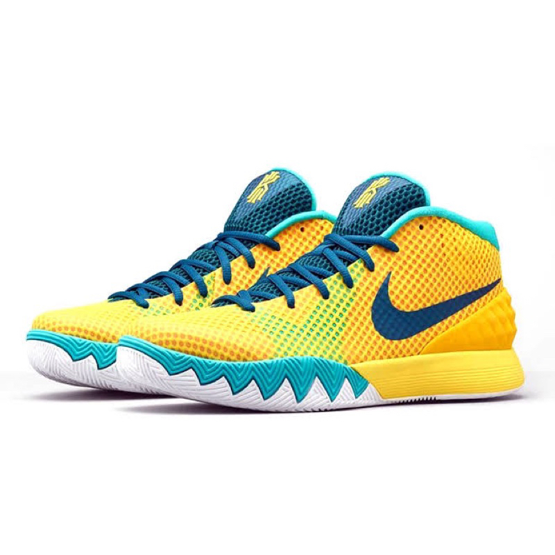 Kyrie 1 yellow and blue hotsell