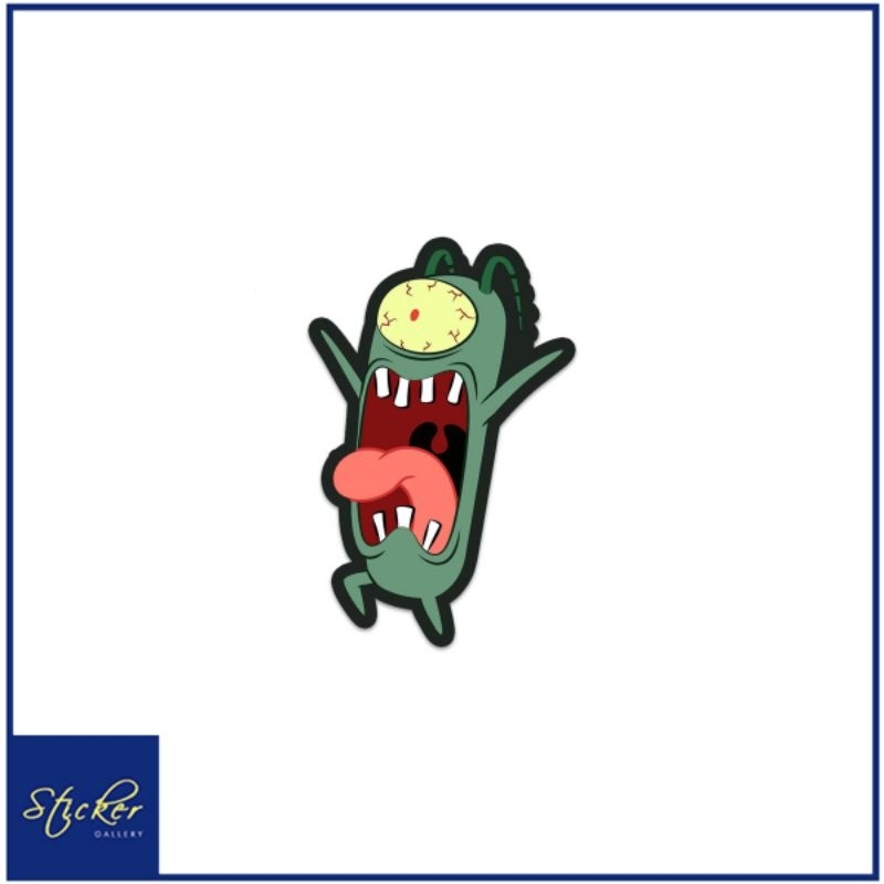 PLANKTON ANIME WATERPROOF STICKER | Shopee Philippines