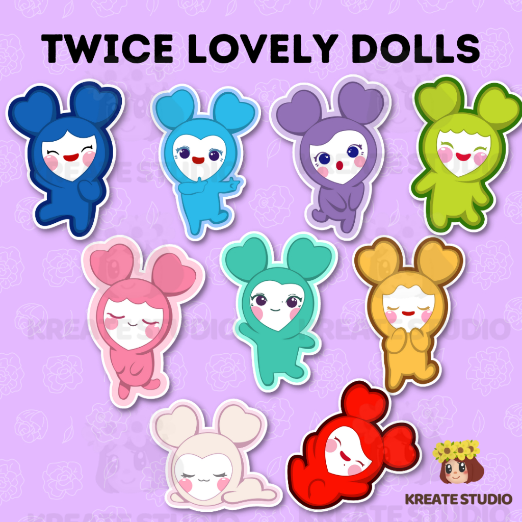 TWICE LABURI LOVELY DOLLS - Waterproof Vinyl Sticker | Shopee Philippines