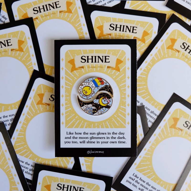 Shine Enamel Pin | Louise Ramos | Shopee Philippines