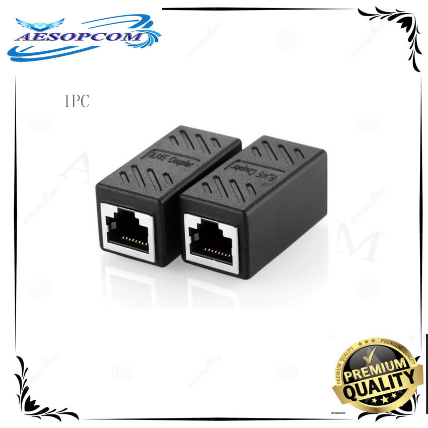 Lan Cable Connector Female To Female Ethernet Network Rj45 Extender Joiner Plug Cat5 5e Cat6