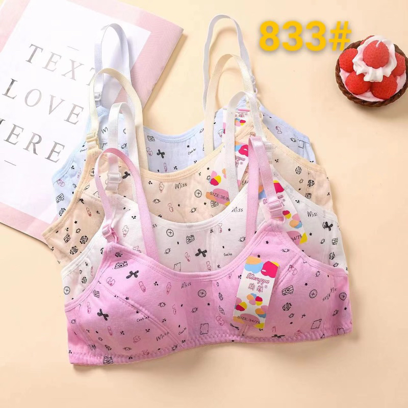 Teens Baby Bra Plain Color Ajustable Straps | Shopee Philippines