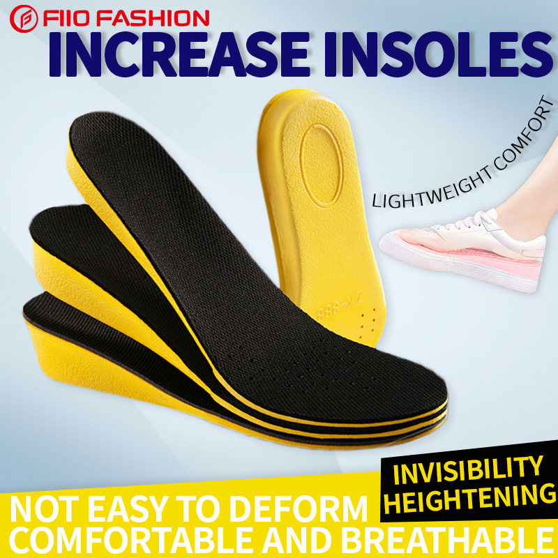 1.5 3.5cm Height Increase Insoles Invisible Anti shock Sports