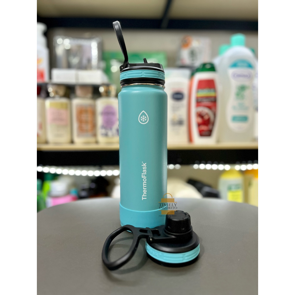 ORIGINAL ThermoFlask Stainless Steel Water Bottle with extra lid