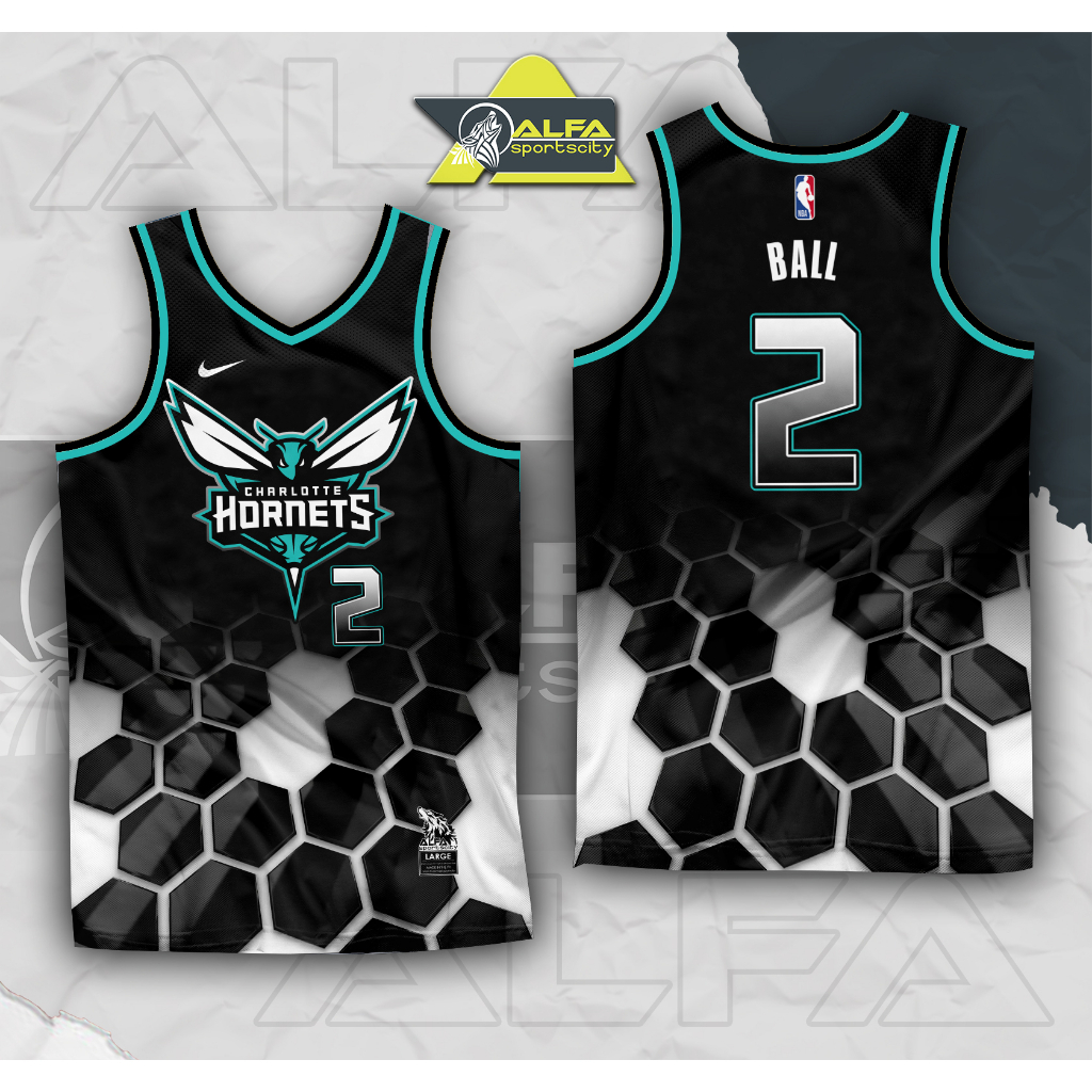 CHARLOTTE HORNETS BALL HG JERSEY FULL SUBLIMATION