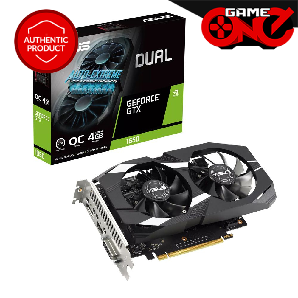 ASUS Dual GeForce GTX 1650 V2 4GB GDDR6 OC Edition Graphics Card