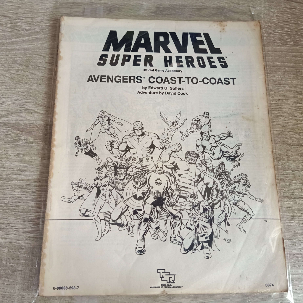 Marvel Super-heroes TSR RPG book Avengers Coast-to-Coast(1986) - NO