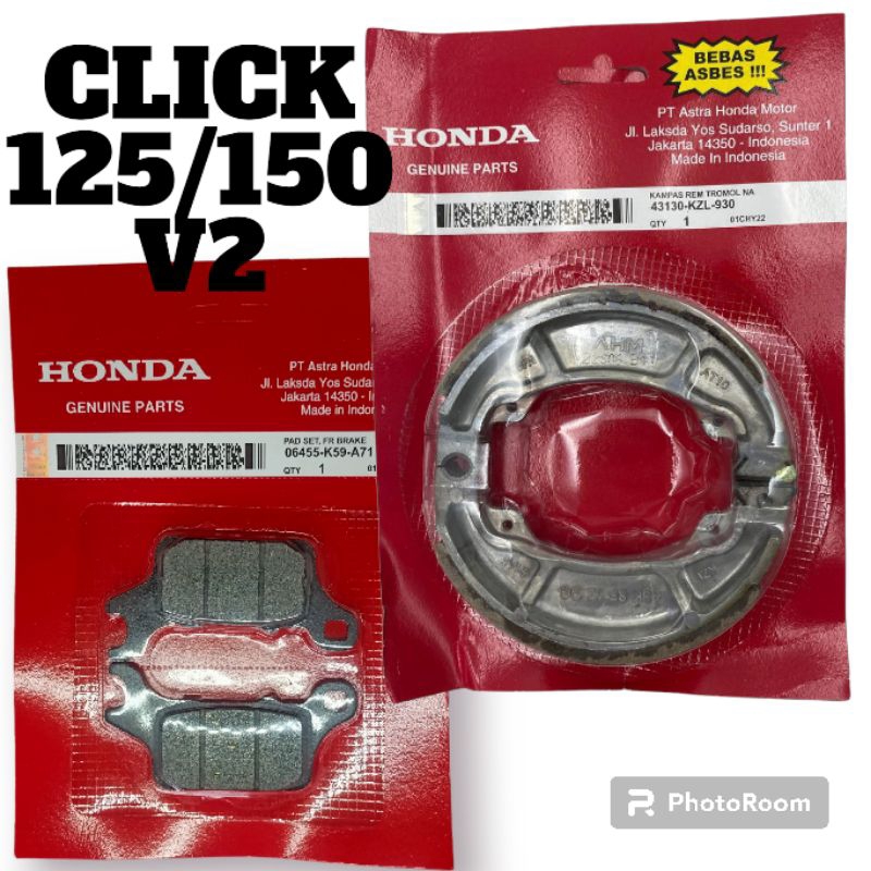 HONDA CLICK BRAKE SHOE BRAKE PAD 125 V2 V3 150 V2 Shopee Philippines