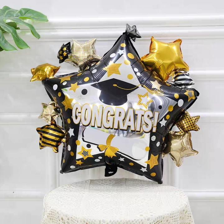 Unique Industries Starry Congrats Abschlussbecher – 473 Ml, Kunststoff, Wiederverwendbar
