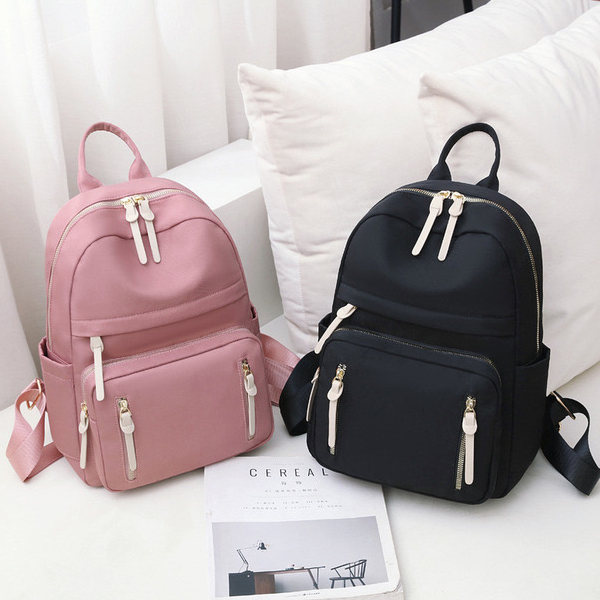 Mumu 6028 Korean Simple Student Back Pack Cute College Plain Color Bag ...