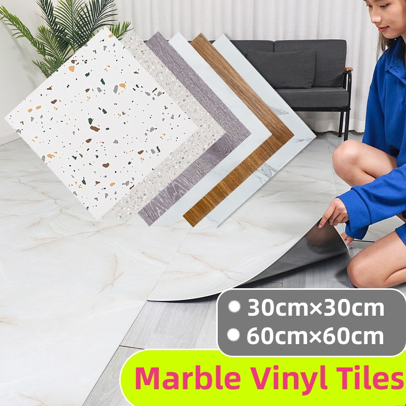 Marble Vinyl tiles Flooring self adhesive 30×30cm PVC Floor Stickers