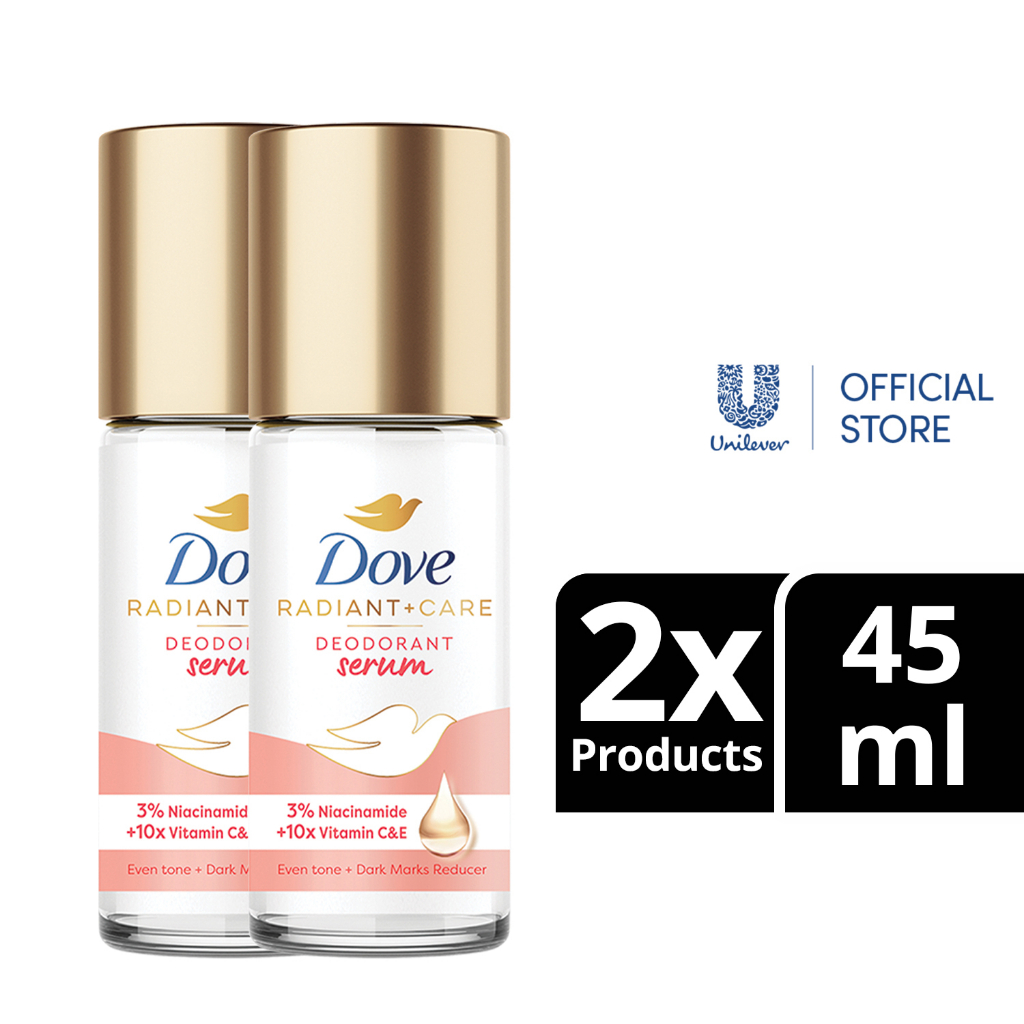 [Bundle of 2] Dove Radiant + Care Deodorant Serum Roll On 3