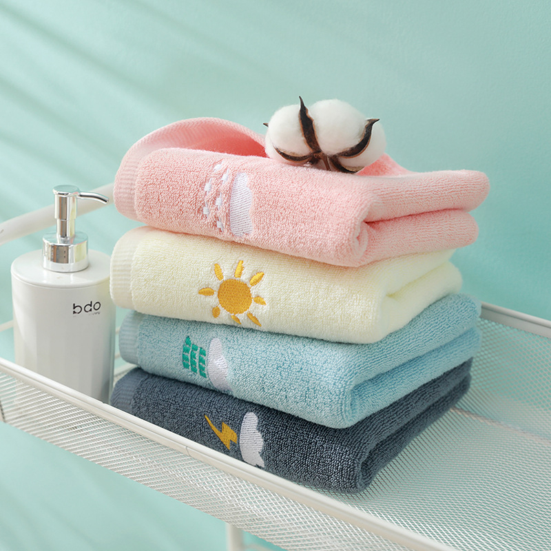iBaby Cotton Towel for Kids Baby Absorbent Soft Wash Face Hand Bath ...
