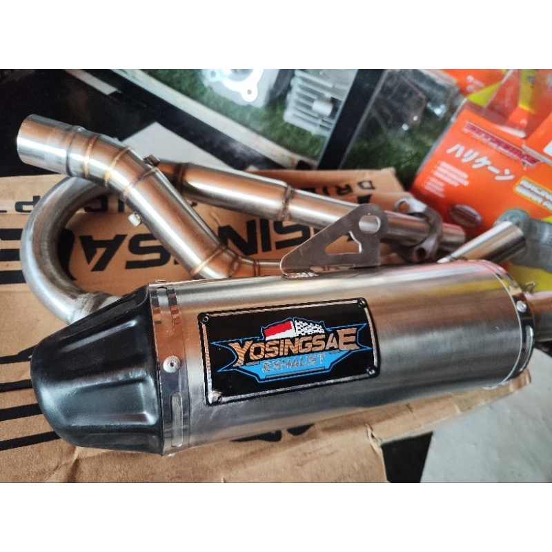 Exhaust Pipe CRF 150L XR150 XR200 Muffler Canister Pipe Big Elbow Blue