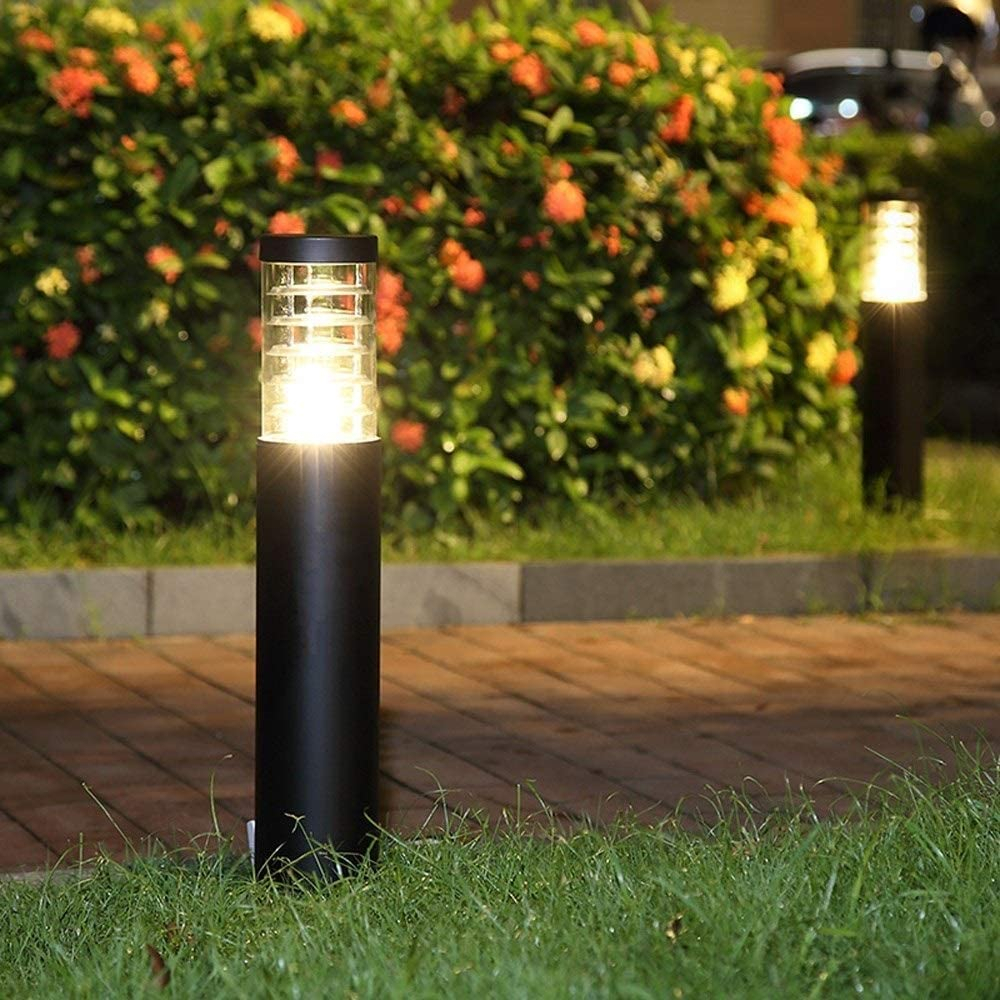 Modern Bollard Light Stainless Steel Outdoor Garden Pillar Light E27 ...