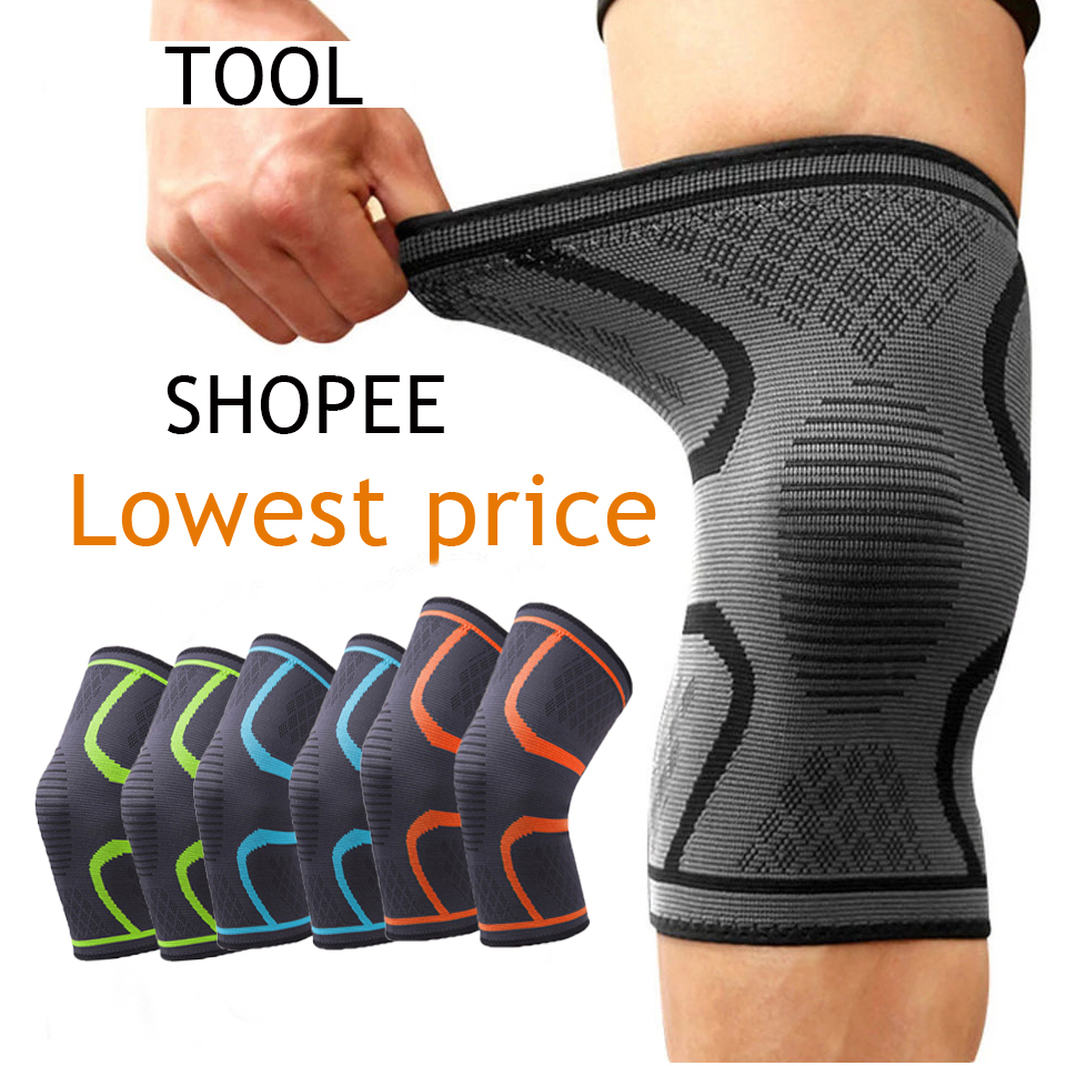 2 piece set Fitness Running Cycling Knee Support Braces Elastic Nylon ...