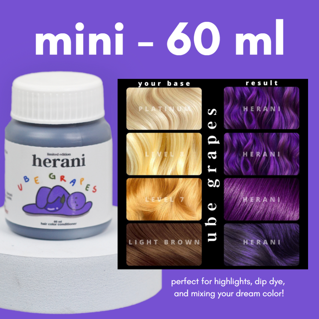 MINI Herani Semi Permanent Hair Dye Conditioner Based Non Damaging Hair