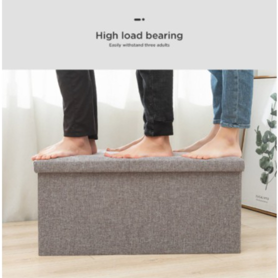 40x25x25cm storage box stool rectangular storage stool sitting adult sofa folding storage chair
