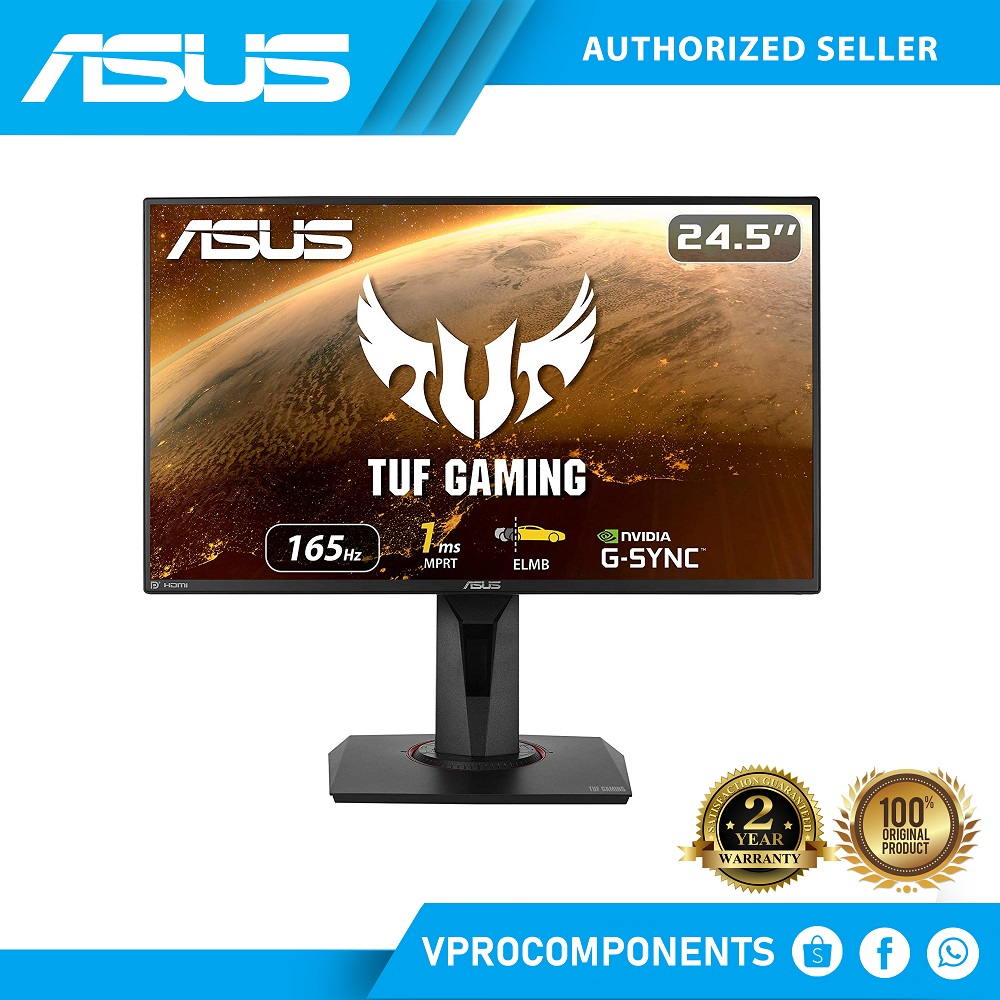 ASUS TUF Gaming VG259QR Gaming Monitor – 24.5 inch Full HD (1920 x 1080 ...