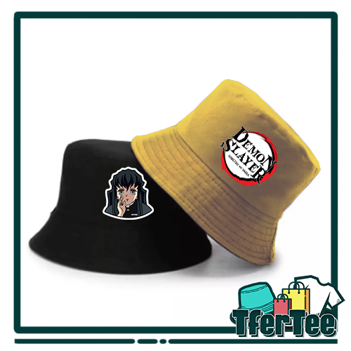 Bucket Hat Reversible Color DemonSlayer Muichiro Tokito Unisex ...