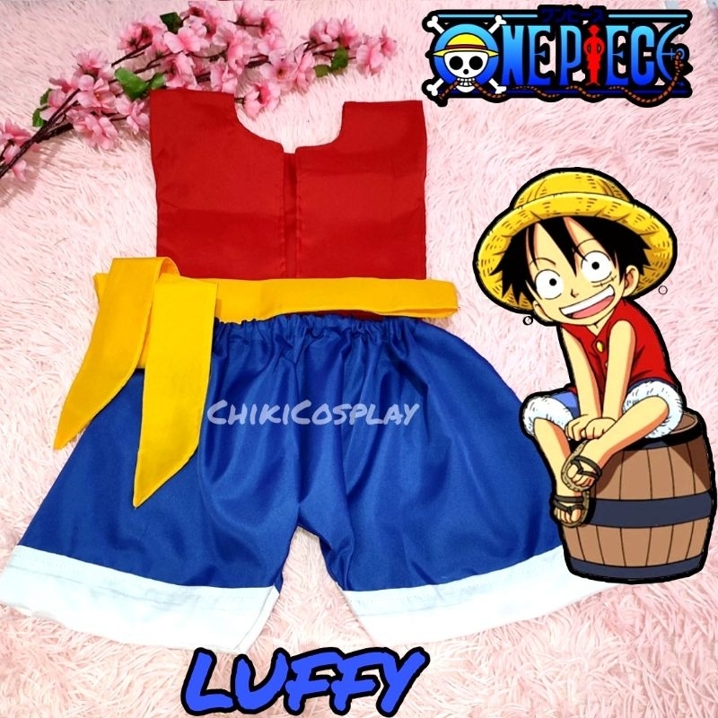 LUFFY ONE PIECE COSTUME FOR BOYS KIDS BABIES | Shopee Philippines