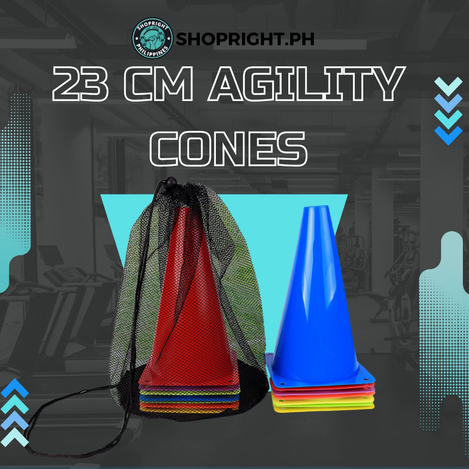 12 Pack Agility Training Sport Cones 9 Inch Flexible Marker Cones With Carry Bag Soccer Basketball Training Cones Plastic Agility Sport Cones For Indoor Outdoor Speed Grab Drills And Training 6 Color