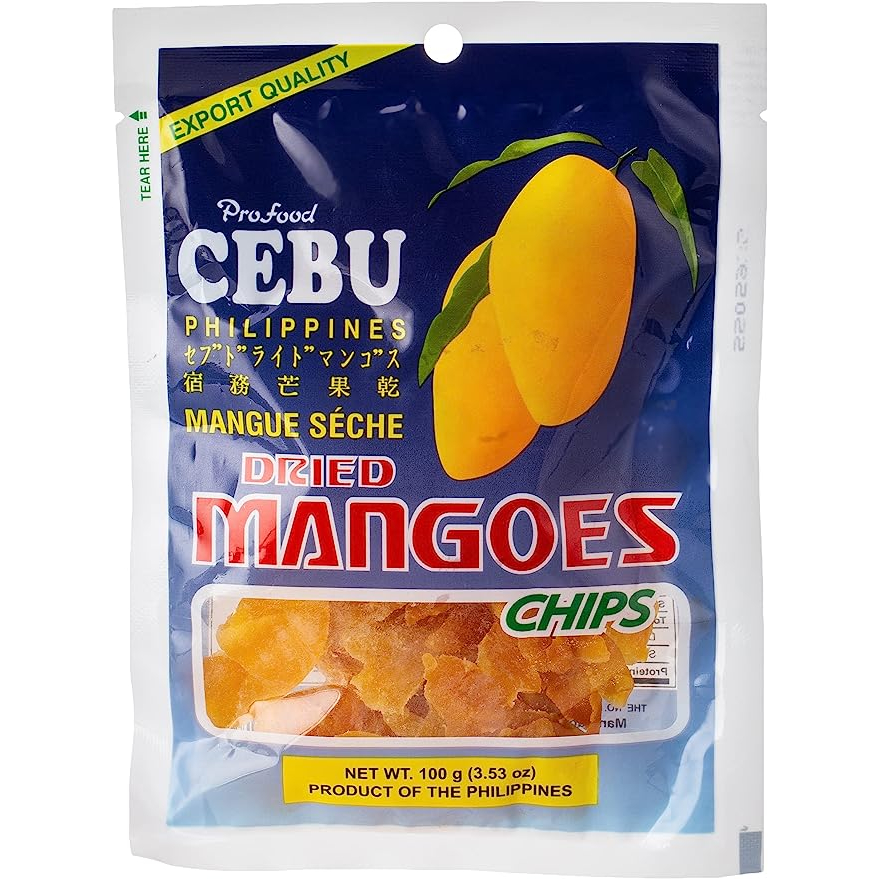 Profood Cebu Brand Dried Mango Chips 100g And 200g Shopee Philippines