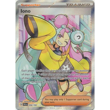 Iono Full Art Secret Rare Scarlet & Violet: Paldea Evolved Pokemon TCG ...