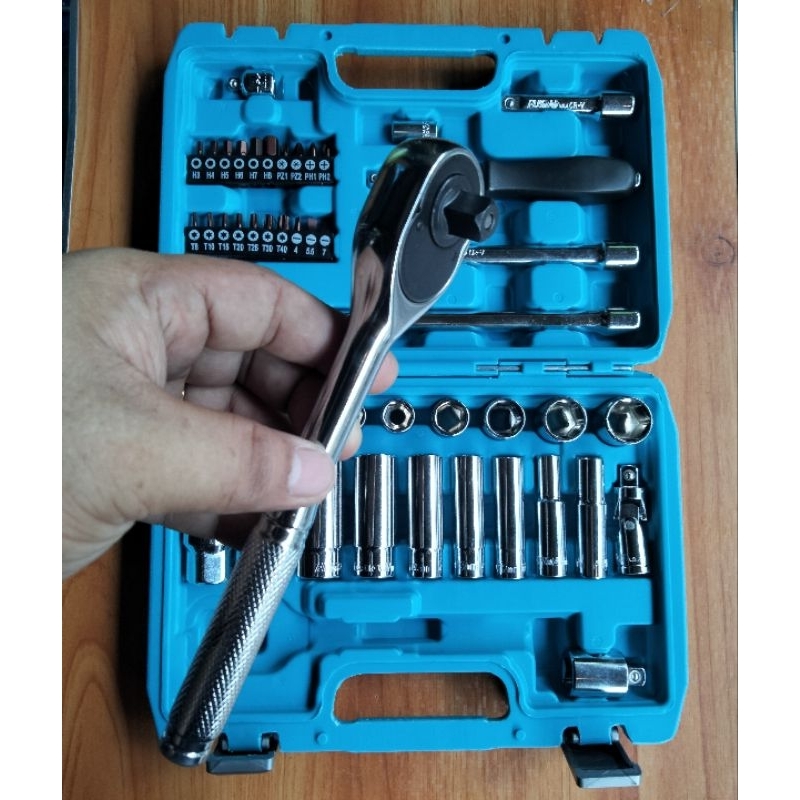 flyman original tools 47 pcs socket set 3/8 drive | Shopee Philippines