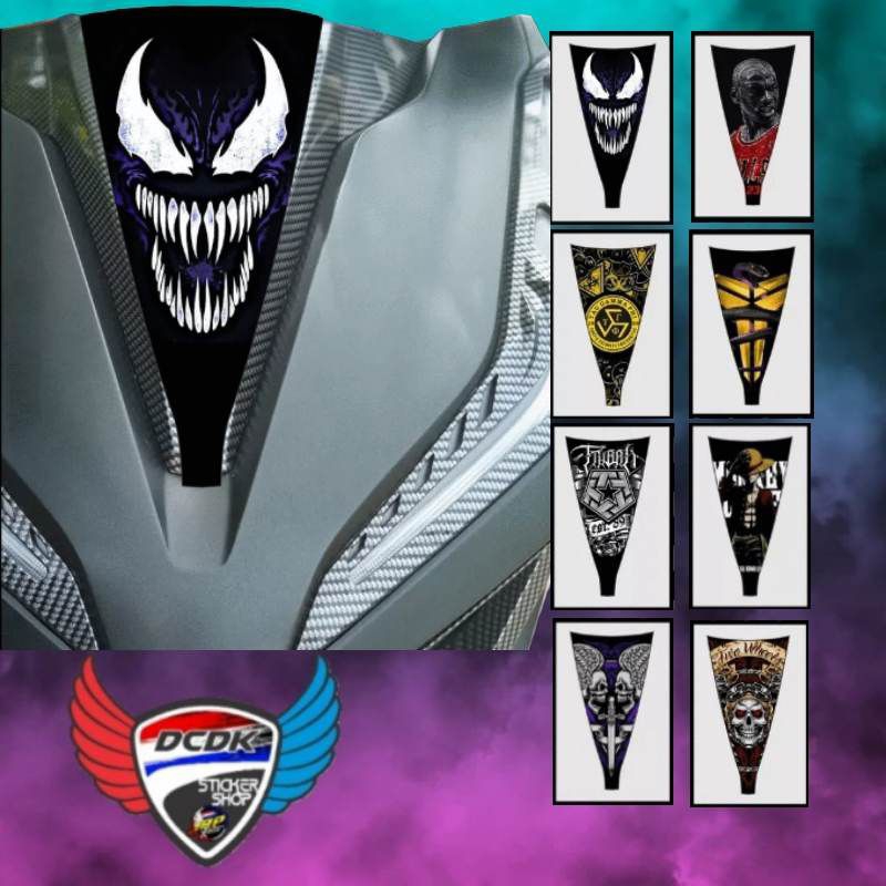 honda click v2 front panel sticker printed laminated waterproof ...