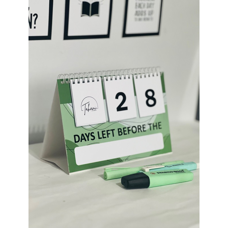 REUSABLE BLANK Countdown Calendar - for all activities_DIY using Marker ...