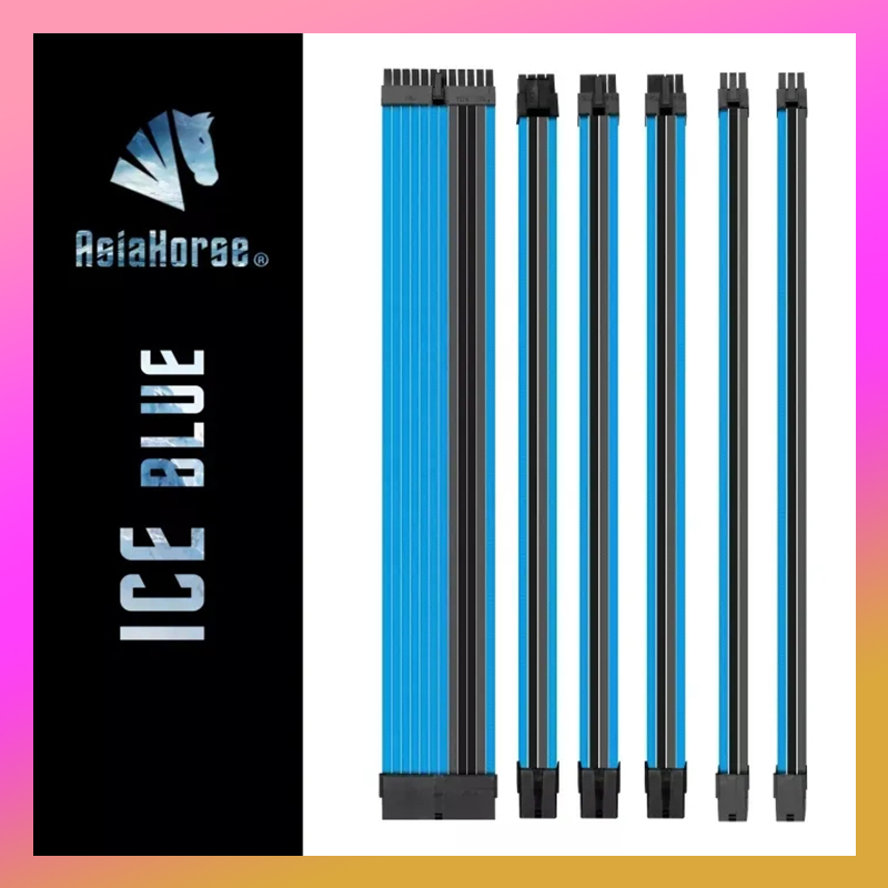 Asiahorse PSU Extension Cable Customization Mod Sleeve Extension Power