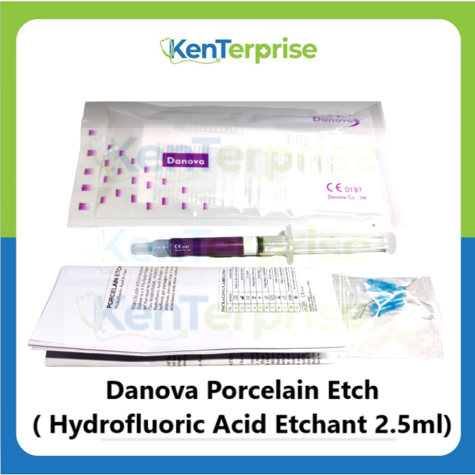Danova Porcelain Etchant ( Hydrofluoric Acid Etchant 2.5ml) Shopee