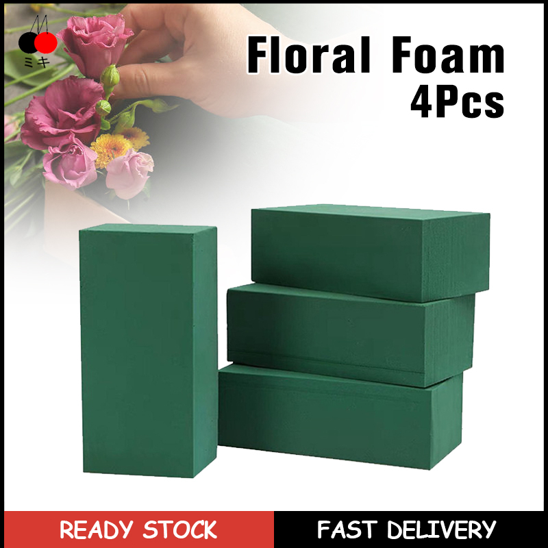 4pcs Artificial Floral Foam Blocks Dry Foam Flower Sponge for