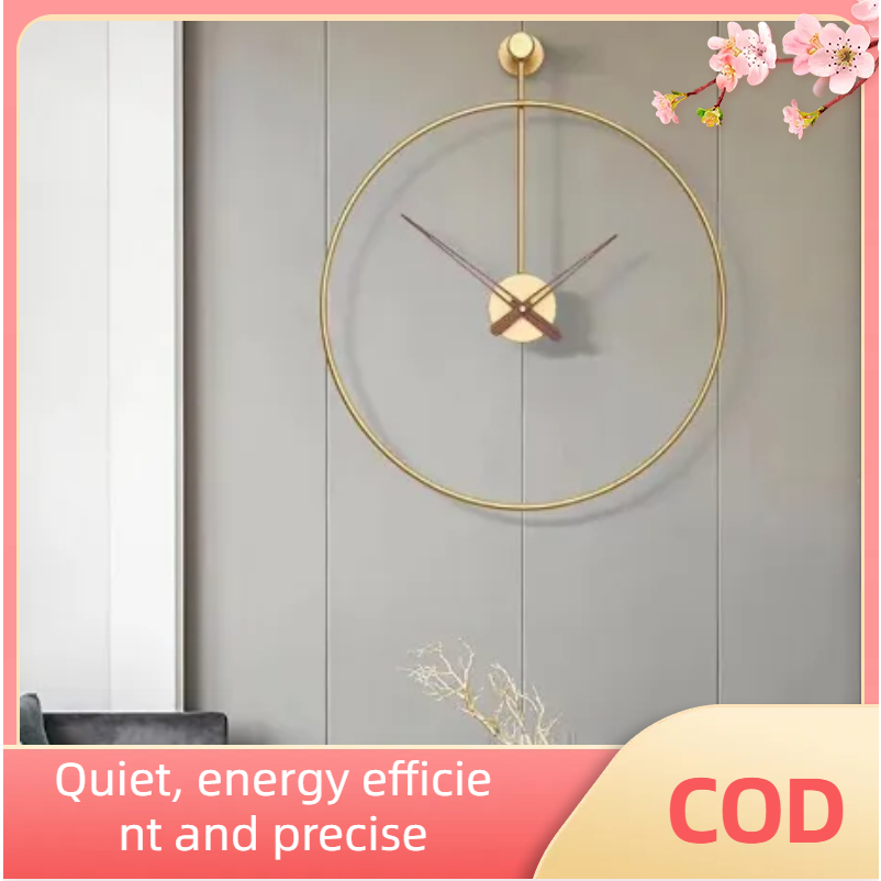 Metal Wall Clock Simple Modern Nordic Style Wall Clock Bedroom Wall