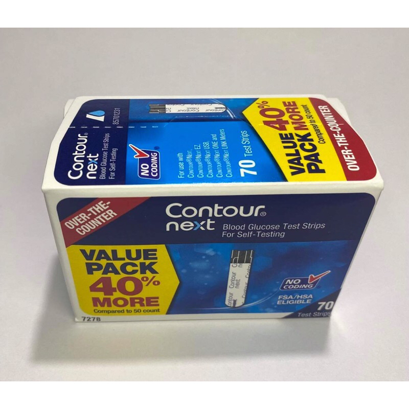 [Authentic] Contour Next Test Strips 70 strips (July 2025 expiration