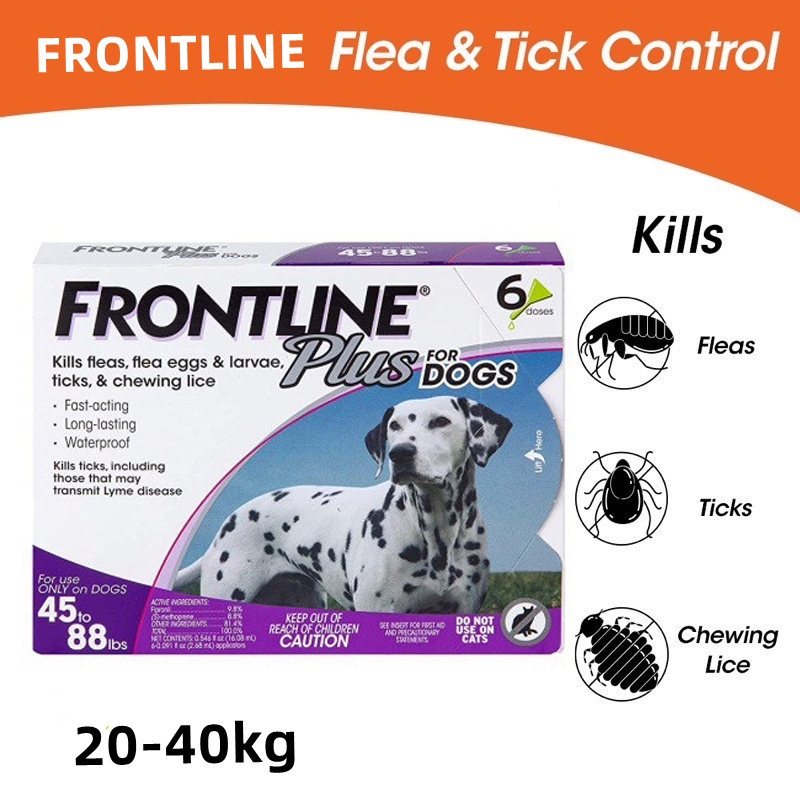 FRONTLINE Plus Flea & Tick Treatment for Dogs (2040kg) Shopee