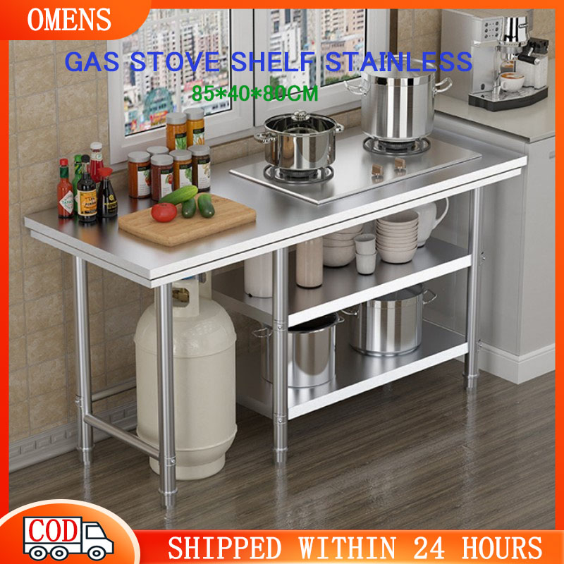 Gas Stove Shelf Rack Stainless Steel Kitchen Stove Organizer Rack