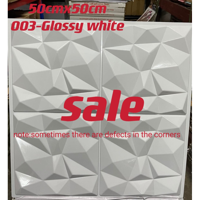 50x50cm (White) PVC Wall PanelsWall Stone Wall Art Decor Plastic Form