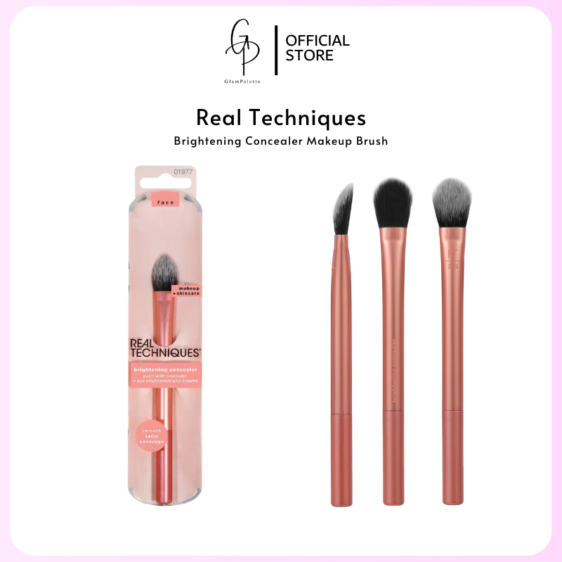 Real Techniques Brightening Concealer Makeup Brush Orange Face Brush