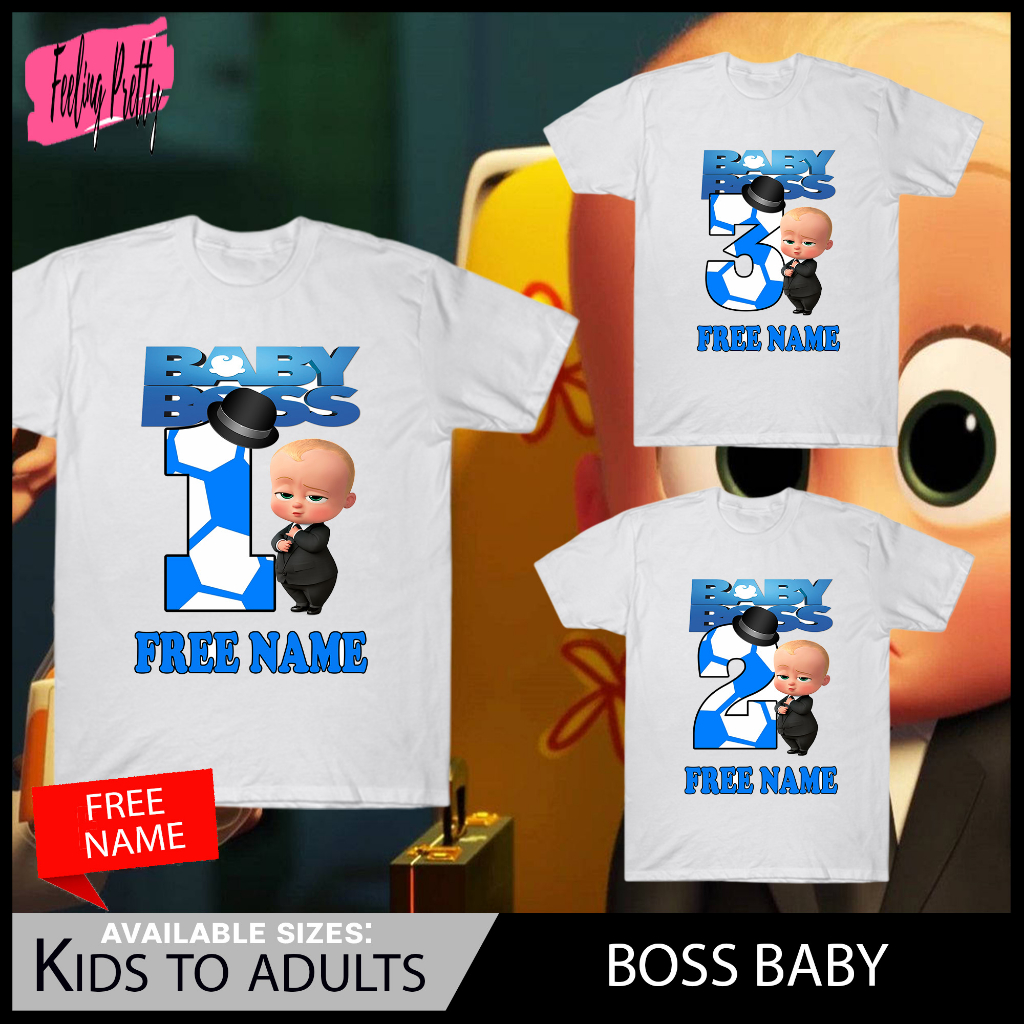 Boss Baby Number 1 2 3 4 5 Tshirt / Boss Baby Shirt / Boss Baby t shirt