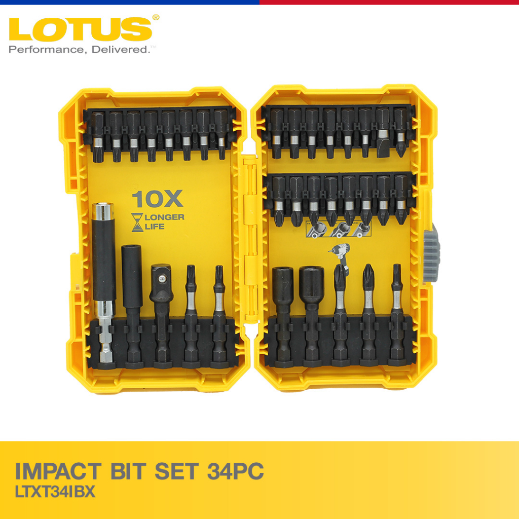 Lotus Impact Bit Set 34PC LTXT34IBX Shopee Philippines
