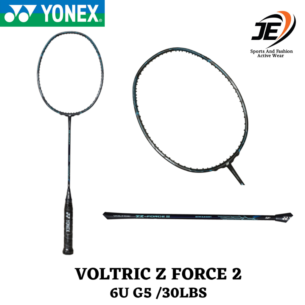 Voltric Z Force 2 Black 6U G5 75g /30lbs Yonex Single Badminton Racket